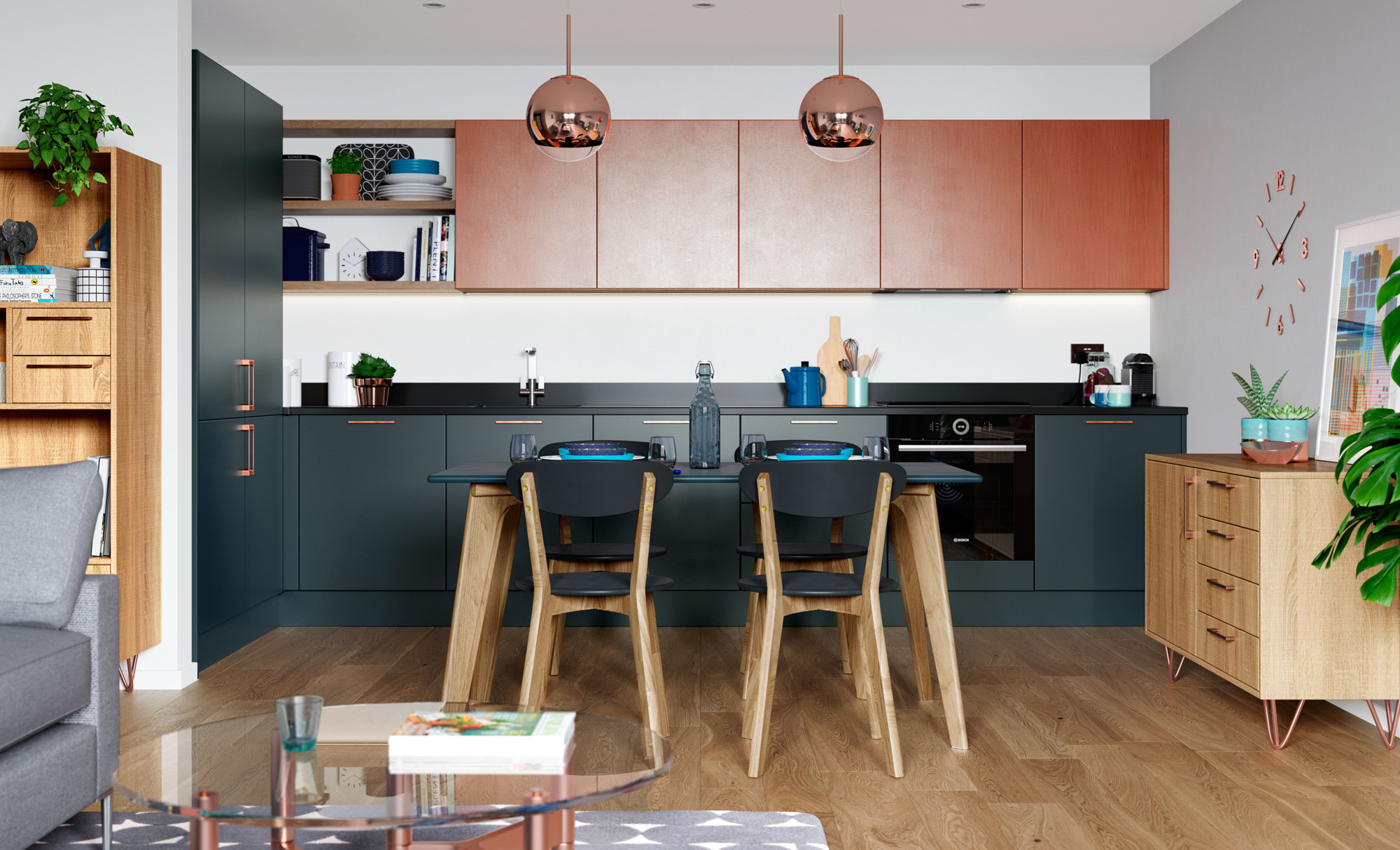 ZOLA_MATTE_-_Marine,_Ferro_Painted_Copper_and_Rezana_Stained_Light_Oak